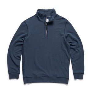 Surfside Supply Quarter Zip Fleece Navy Heather Pullover Mens Large Soft